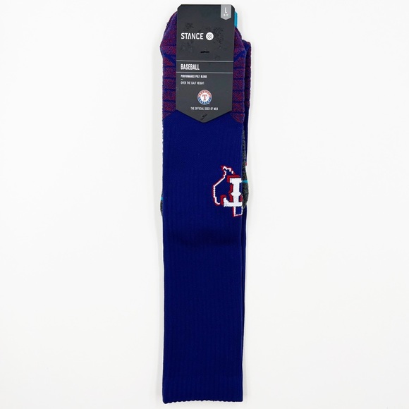 🆕 Stance Texas Rangers MLB Diamond Pro OTC Baseball Socks Mens Size Large